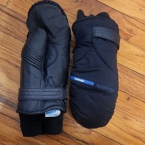 Kombi Black Mittens with Gore-Tex